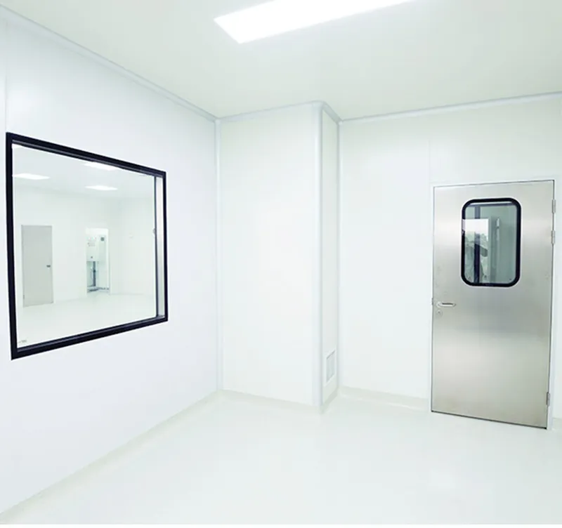 Clean room double glass window
